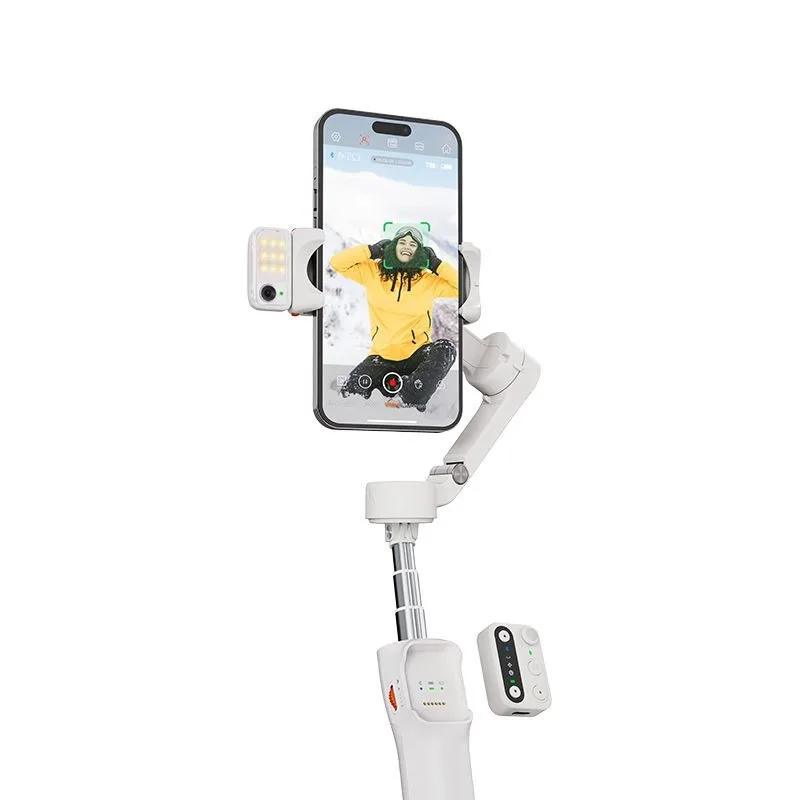 v3 handheld gimbal mobile phone foldable three-axis stabilizer, live AI tracking shooting selfie stick tripod