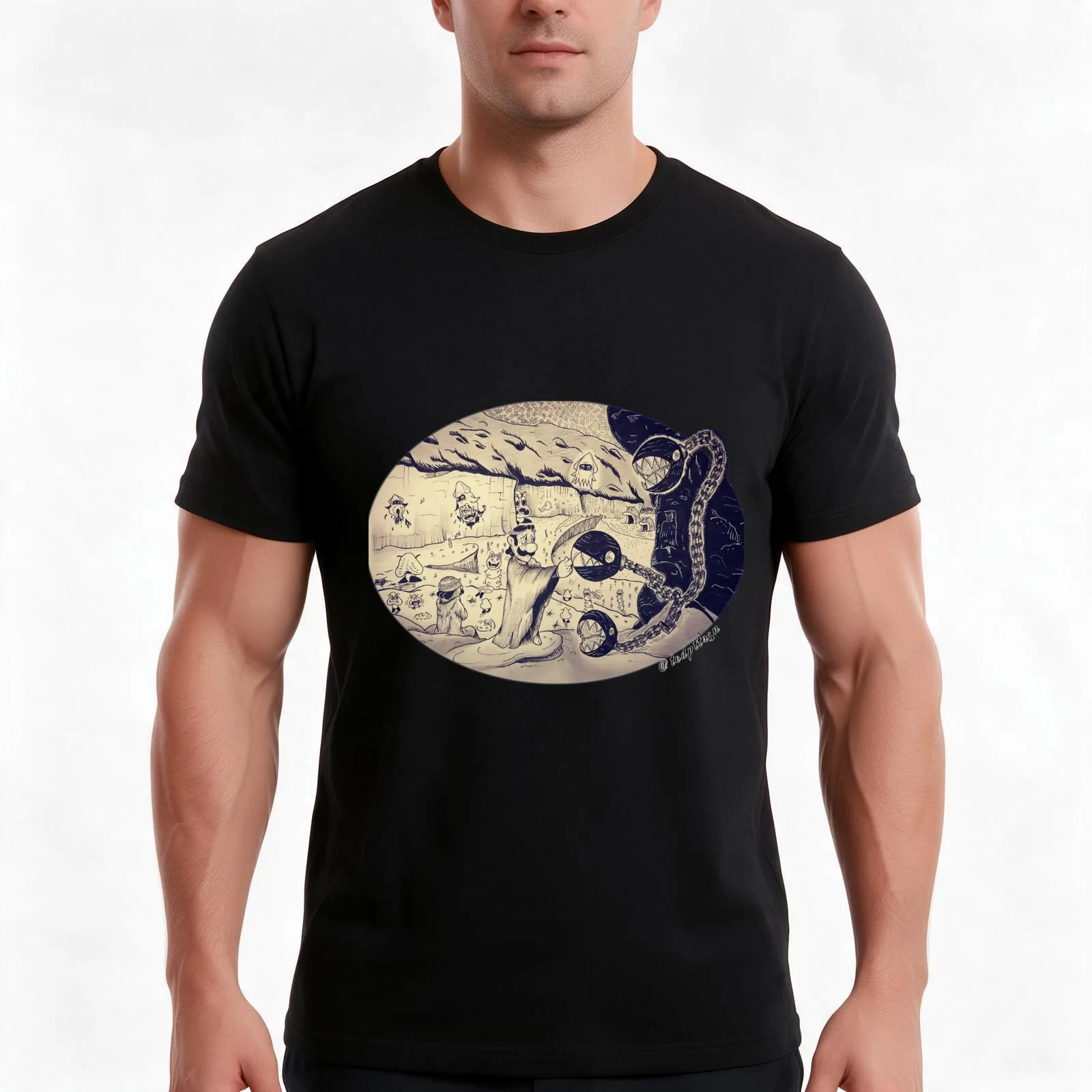 Super Inferno: Gluttony T-Shirt Summer Casual Cotton Tee Oversized Streetwear Tops Vintage Graphic Print Unisex Men Women