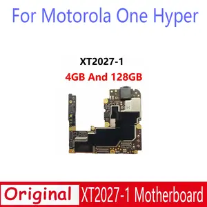 Bilashmart Original Motorola Moto One Hyper XT2027 1 Motherboard Mobile Electronic Panel Circuits With Chips Plate 4GB And 128GB