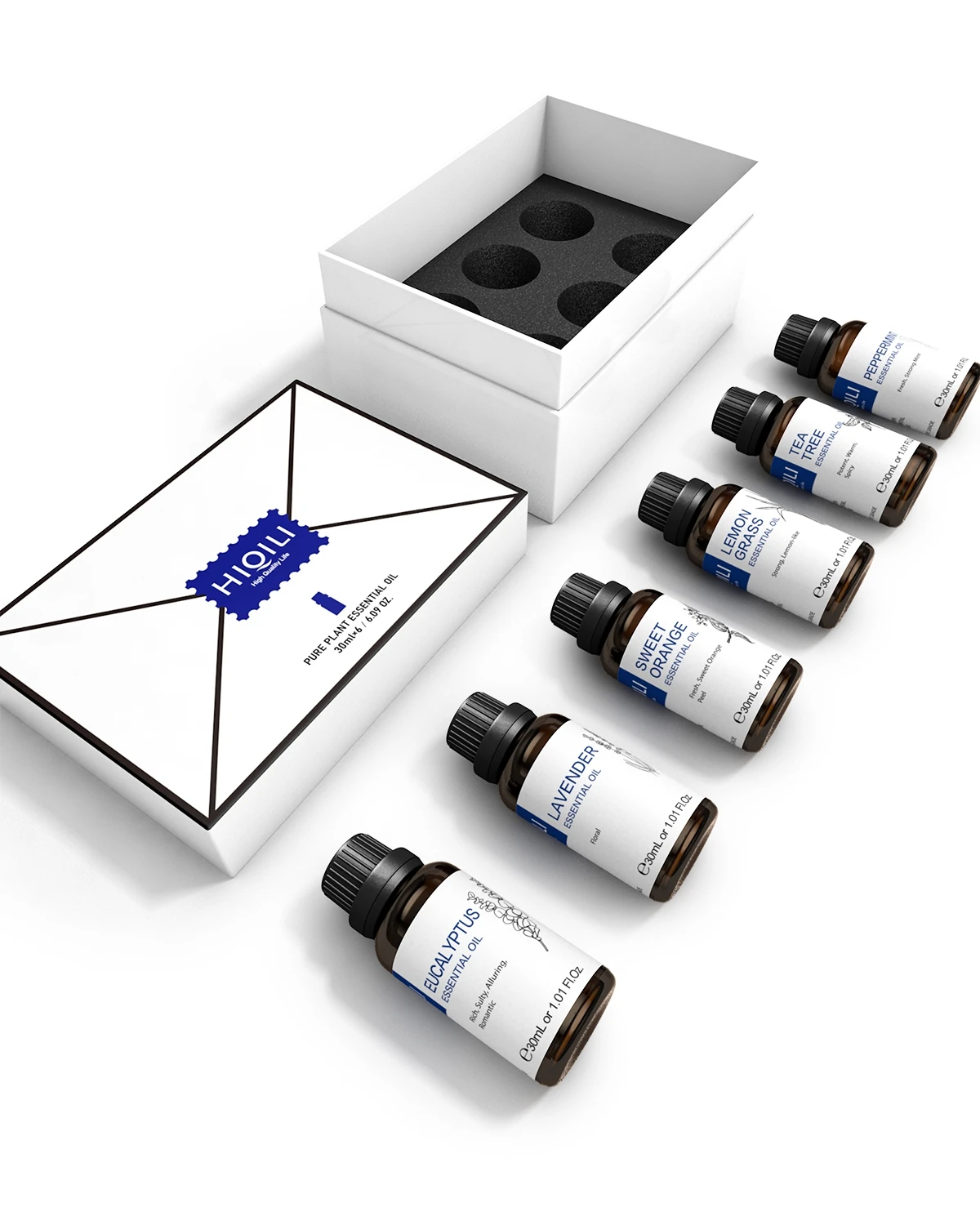 

HIQILI 30ML 6-piece Set, Exquisite Gift Box Set, Valentine's Day Gift, For Family, Girlfriend, Suitable For Home Fragrances, Humidifiers/Diffusers, DIY Candles, Car Fragrances