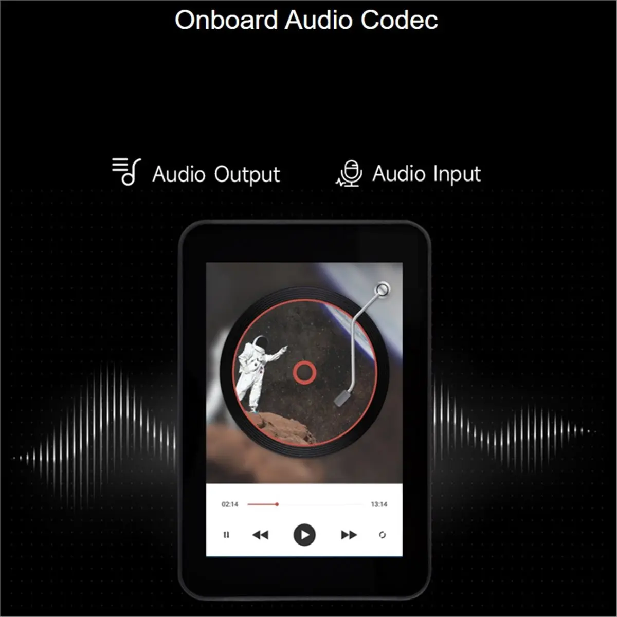 OKgood RP2350 3.5inch LCD Display Development Board, 320 X 480 Resolution, 65K Color, Onboard Camera Interface Without Case