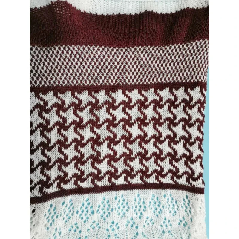 high quality new hand knitted sweater sca shawl KH double bed knitting hine