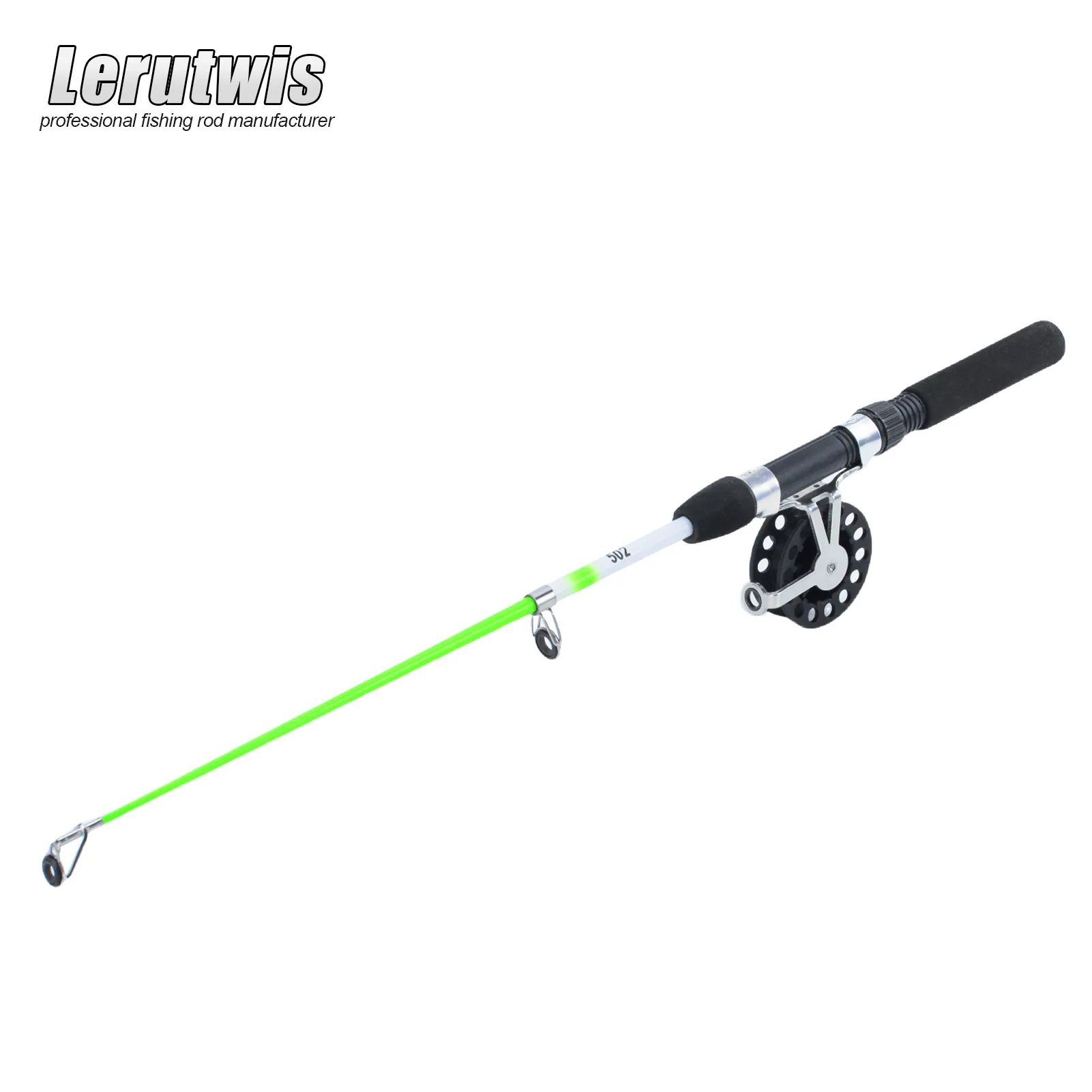 Ice Winter Fiberglass Glass Fiber Stream Creek Freshwater Soft M Portable Telescopic Compact Travel Combo Kit Set Ultralight