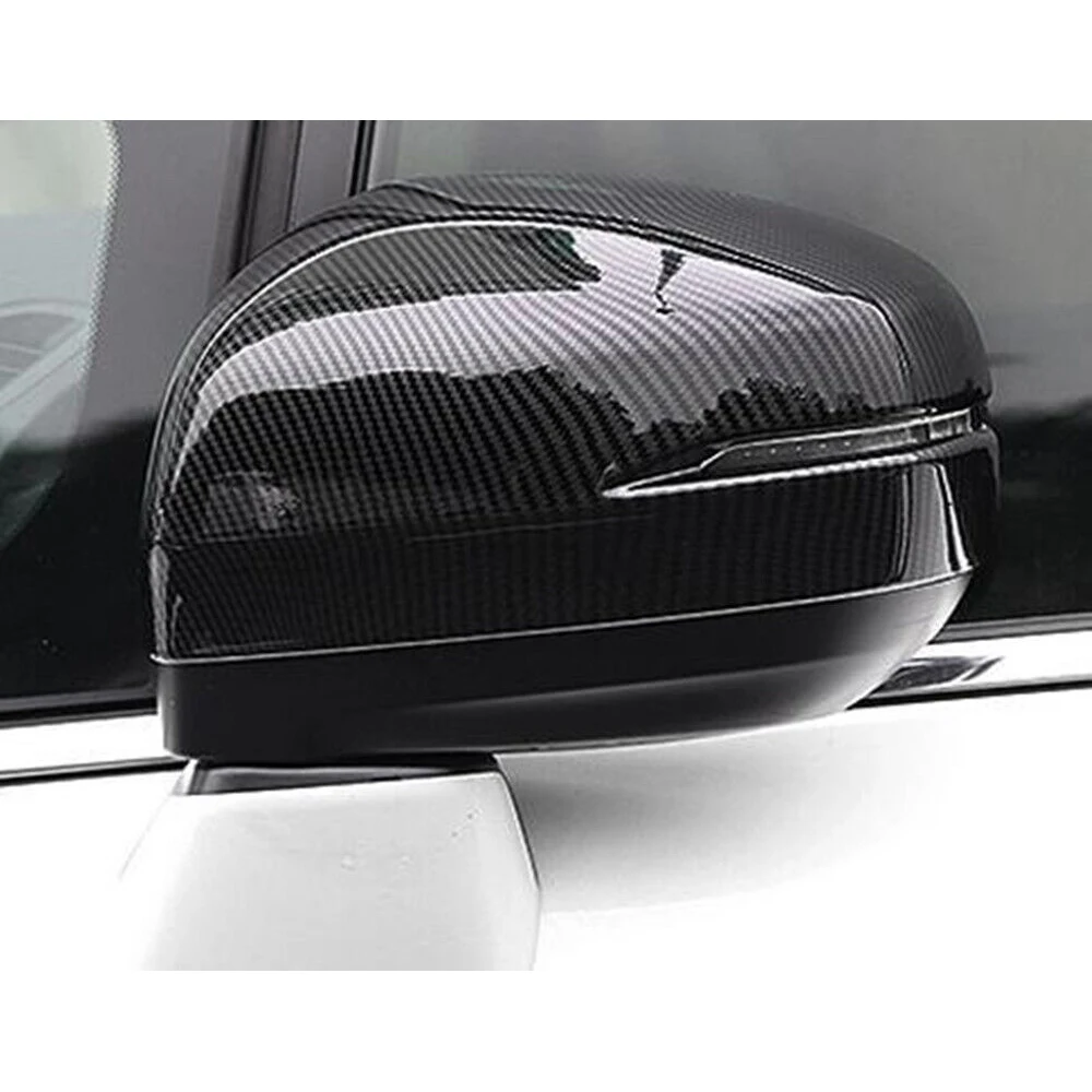 For Honda Odyssey 2015-2021 Rearview Side Mirror Cover Wing Cap Exterior Door Rear View Case Trim Sticker Carbon Fiber Look