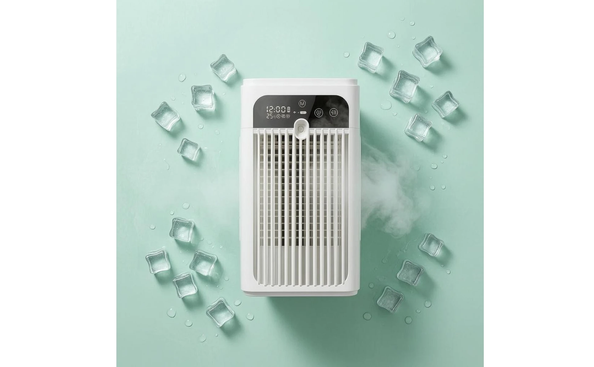Desktop Air Cooler Compact Tabletop Air Cooler Cooling Fan Touch Controls Home Appliance Modern Design
