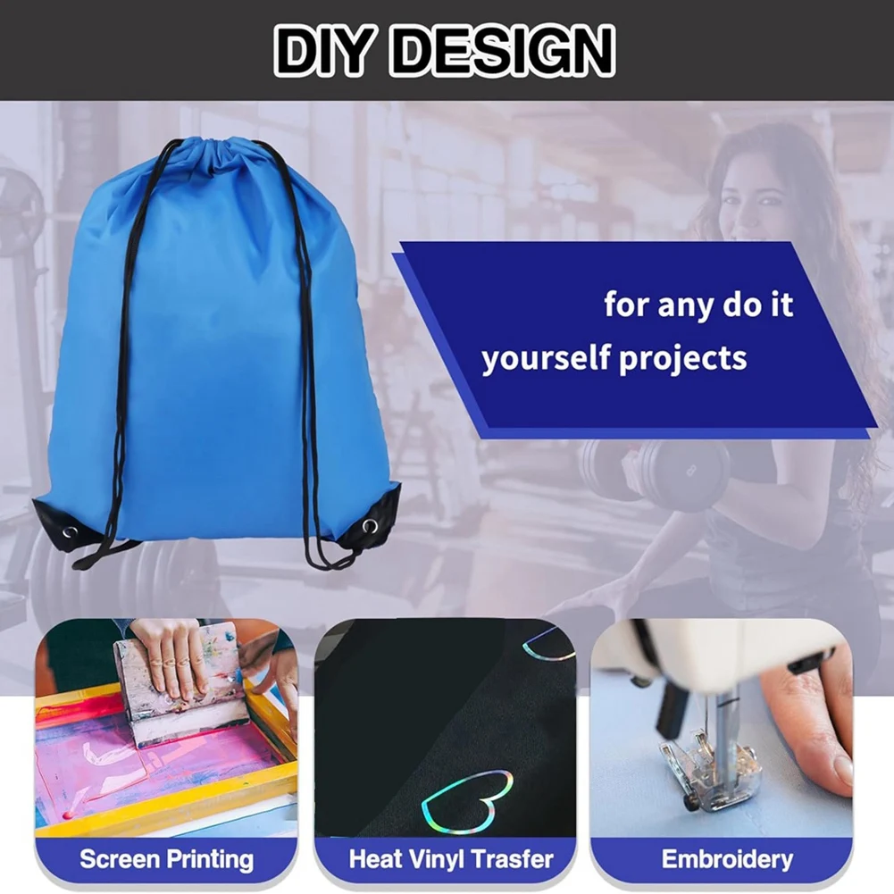 

ABHQ-20Pcs Drawstring Backpack Drawstring Bags, Draw String Back Bag For Sports, Gym, Travel, Swimming, Beach