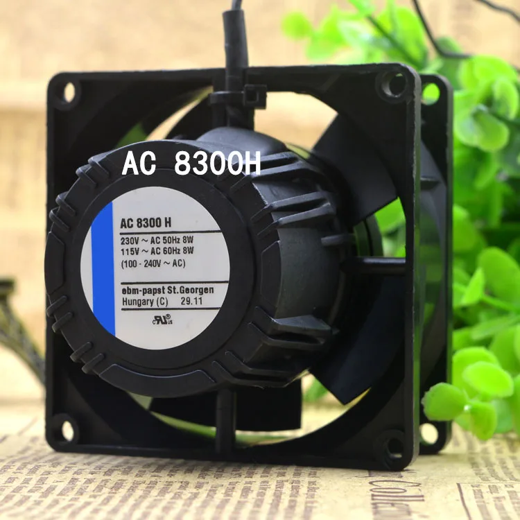 1Piece new Axial flow fan radiator AC230V 8W 5060HZ Silent Cooling Fan 80X80X32mm AC8300H Cooling Fan