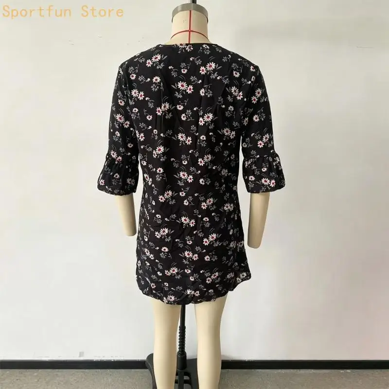 Flower Print Cover up Quick Dryinging Breathable Design Polyester Texture X7JD