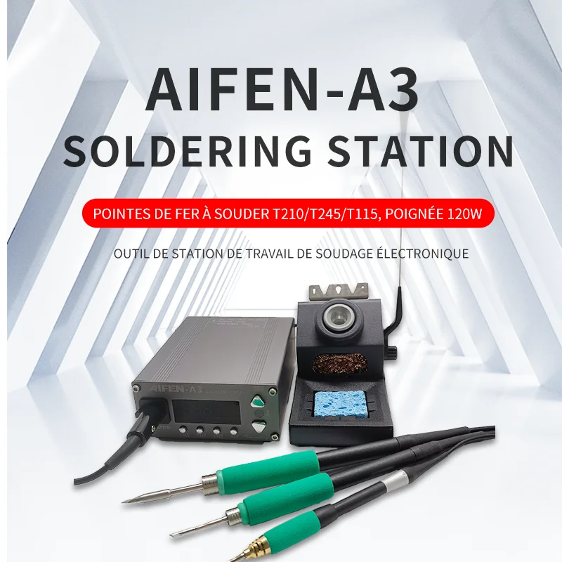 

AIFEN-A3 Soldering Station Compatible Original Soldering Iron Tip 210/245/115 Handle Lead-rol For BGA PCB Repair Welding Station