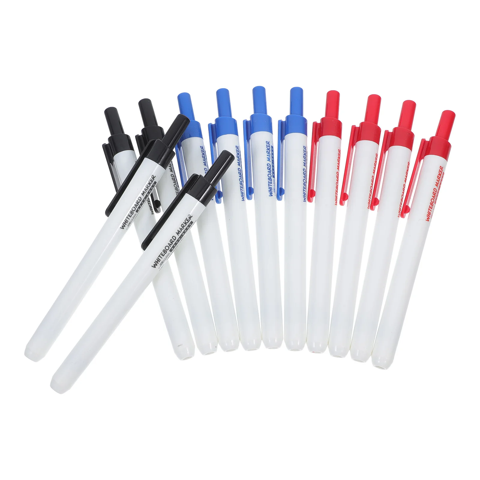 12 Pcs Whiteboard Marker Dry Erase Markers Chalk for Blackboard Press Erasable Highlighters Plastic