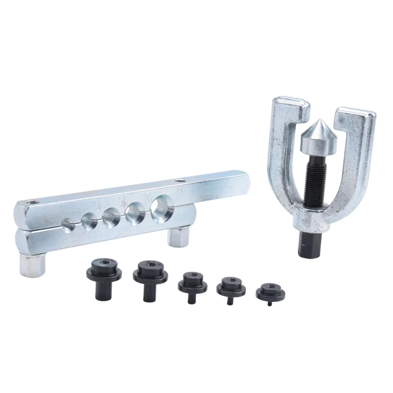 

-A32M 1/4 Brake Line - Brake Tubing Kit 25 Ft. With 16 Inverted Flare Fittings And 4 Unions+Double & Single Flaring Tool Kit Dur