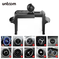 Universal Car Round Air Vent Clip Cellphone Stand 17mm Ball Head Base for Mercedes Benz Round Air Outlet Car Phone Holder