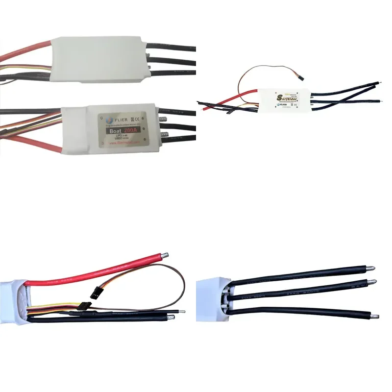 Factory Direct 8S 200A 5V 2A ESC Brushless Motor Controller for Remote Control Single Boat Catamaran Jet Surfboard