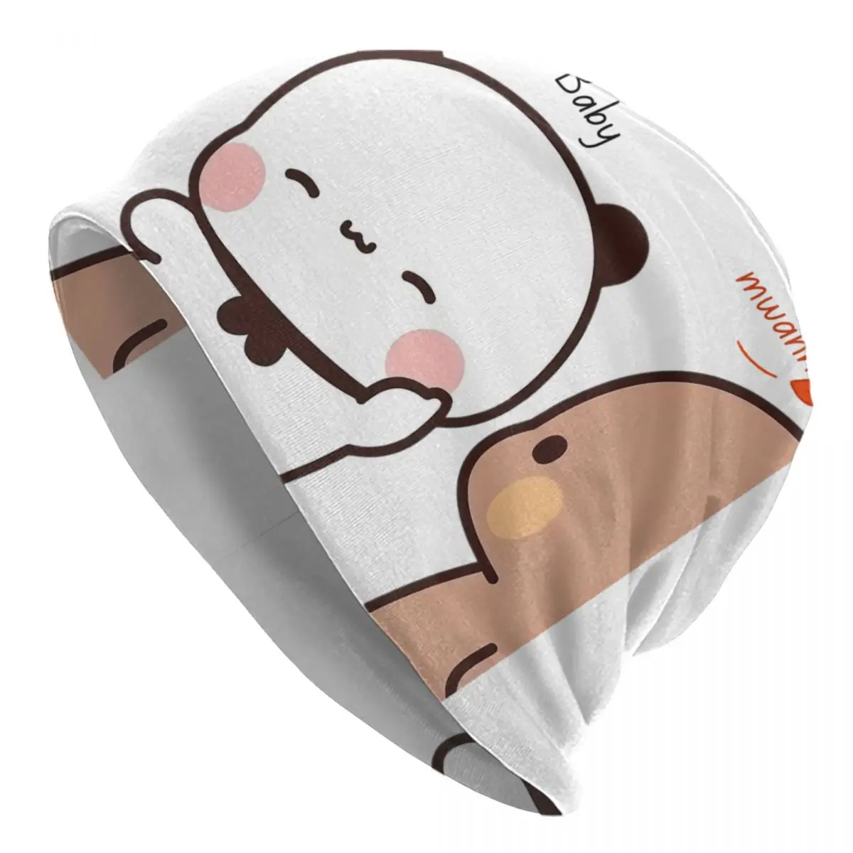 Kiss Me Baby Mwah Bubu Dudu Panda And Brownie Bear Couple Skullies Beanies Caps Streetwear Winter Warm Knitted Hats Bonnet Hats