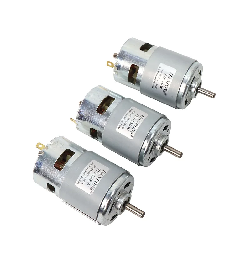 CNC 12-24V 775 795 895 DC Brushed Spindle Motor 80-360W Double Ball Bearing 4000-12000RPM Universal 0.2-0.98N.m