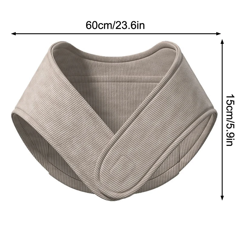 Cotton Cervical Neck Protection All-Season Scarf Comfortable Soft Neck Belt Warm Neck With Pocket Breathable Small Scarf Women