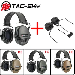 SORDINTEA-auriculares tácticos con reducción de ruido, protección auditiva, orejeras electrónicas, protección activa para los oídos para deportes Airsoft, TAC-SKY