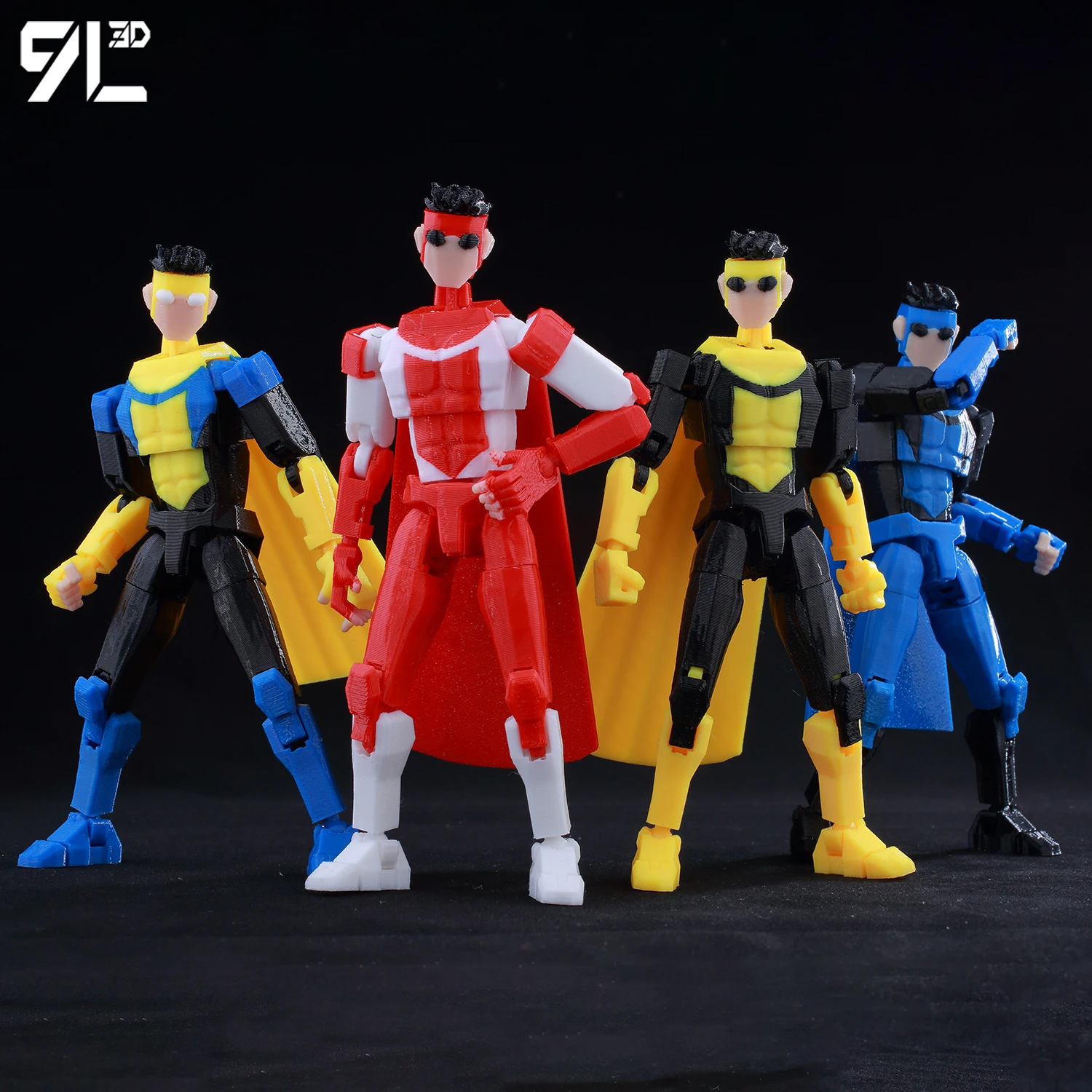 Figura de acción 9L3D Lucky 13 Invincible Boy, modelo de anime impreso en 3D, juguete coleccionable multiarticulado, regalo para fanáticos