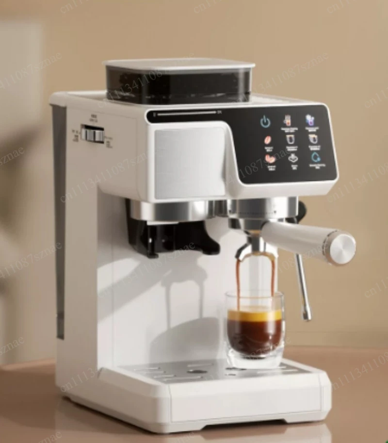 Suitable for Compact Espresso Machine for Home Office  Small Cafés 2-in-1 Cold & Hot Coffee Maker with Built-in Grinder