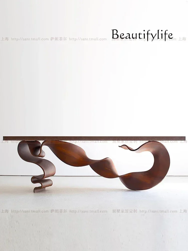 BJ Table Personality Creative Long Table House Silent Style Solid Wood Porch