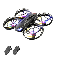 4DRC V16 Remote Control Drone with Dual Camera 4K WiFi FPV Aircraft Colorful LED Lighting 360 ° Surround Protection/Intelligent