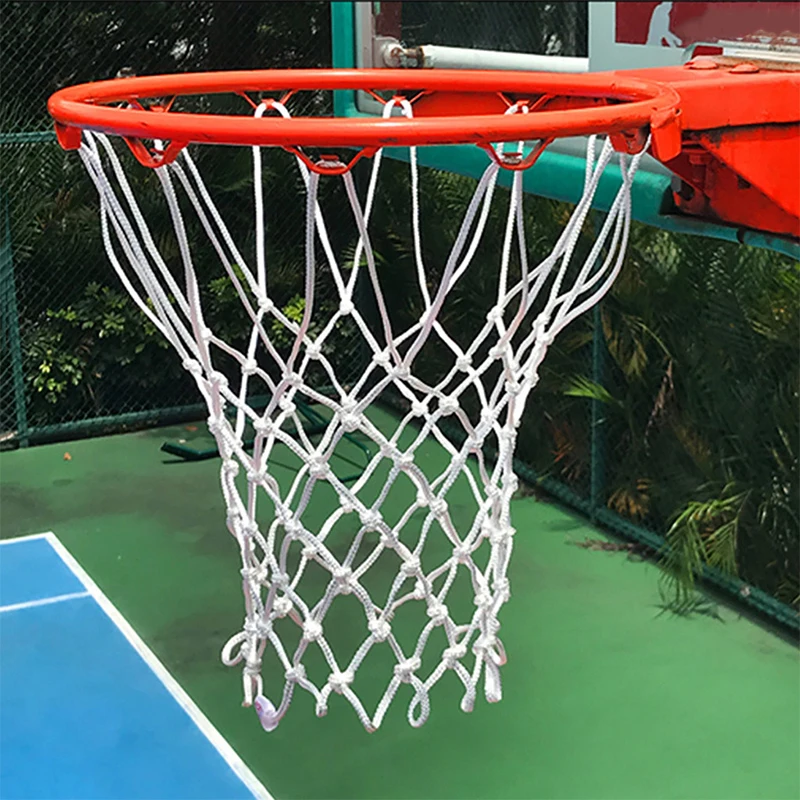 

Professional Goal Replacement Net Durable Rugged Nylon Hangings All-Weather Basketball Basket Hoop Standard Mesh Sports Rim