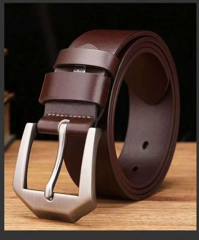 Authentic Men Belt Copper Automatic Buckle Fashionable Casual Style Business Versatile Simple High-end Feel belts for women image 2