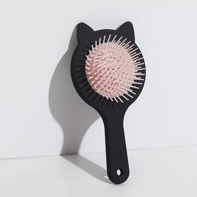 Portable Air Cushion Massage Comb Barber Hairbrush Cute Cat Massage Comb Salon Hairdressing Comb Hair Brush Hair Care for Women