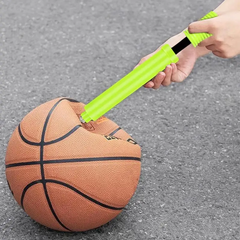

Basketball Pump Two-Way Inflatable Inflator Portable Manual Air Pump For Sports Exercise With Needle & Extension Hose For