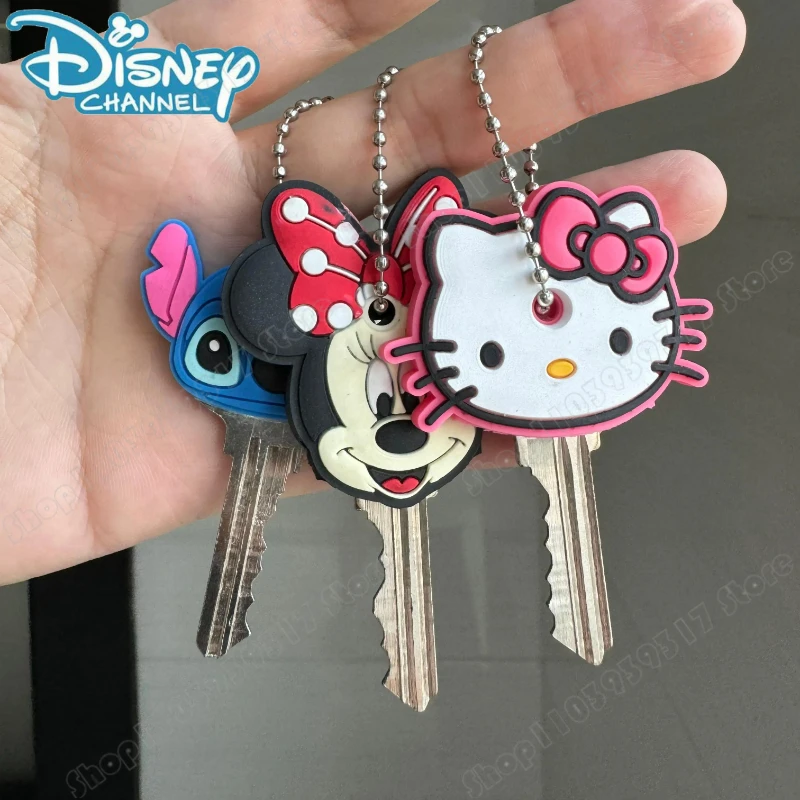 Kawaii Mickey Mouse Stitch Hello Kitty Key Case Pendant Anime Cartoon Creative Fashion Cute Key Case Good Friend Christmas Gift