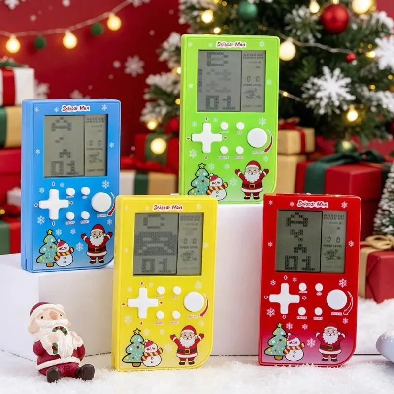 26 in 1 Classic Tetris Game Console Pocket Handheld Game Console Portable Mini Electronic Game Toy Christmas Stocking Stuffer