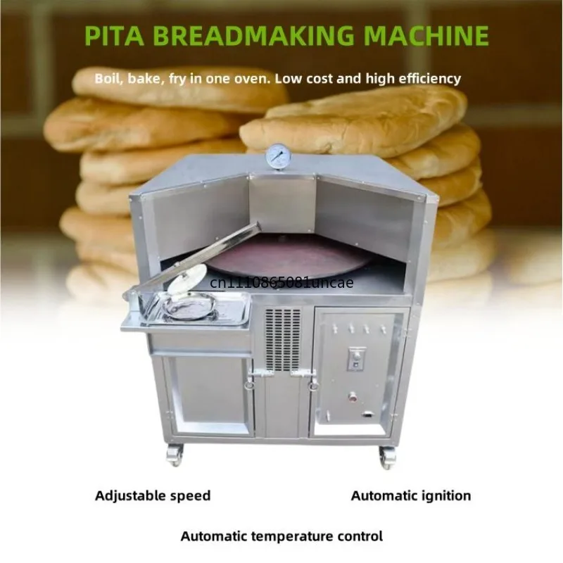 For 75‑130cm Rotary Pan Electric Gas Tandoori Oven Home Bakery Maker For Naan Pita Flat Bread Roti Arabic Bread Baking