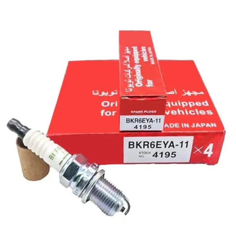 

4/6PCS BKR6EYA-11 4195 Normal Spark Plug For Toyota Camry Yaris Rav4 BKR6EYA11 4073 Car Accessories