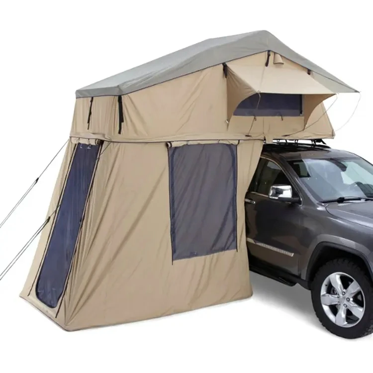 4 Persons Sunshade Folding Roof Top Pop-up Tent Car Camping Outdoor Tent