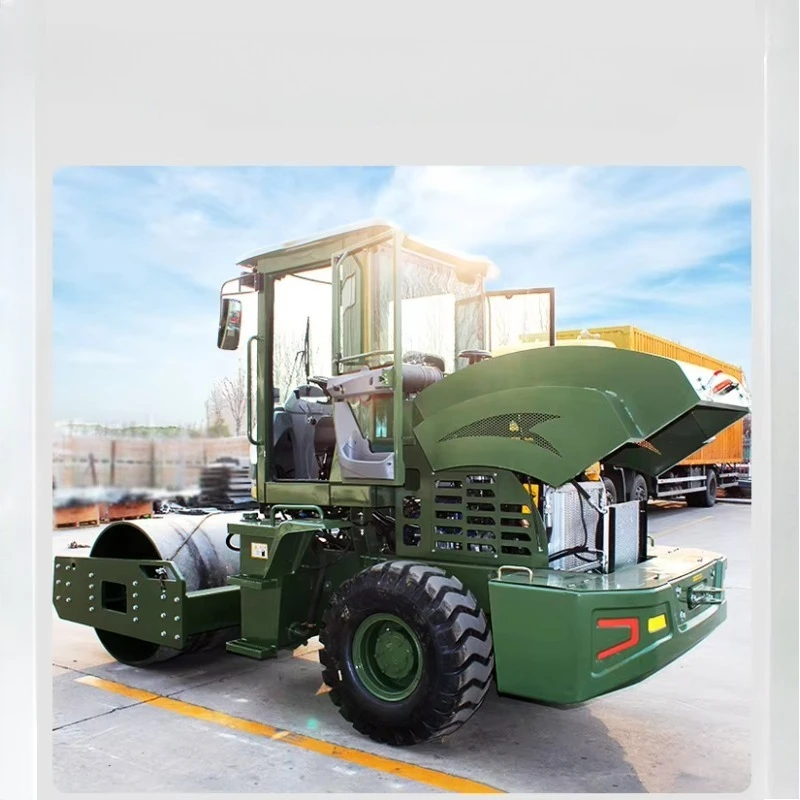 Ride on Road Roller Hydraulic Drive Compaction Machinery Large Earthwork Project Equipment Customized Seat Configuration