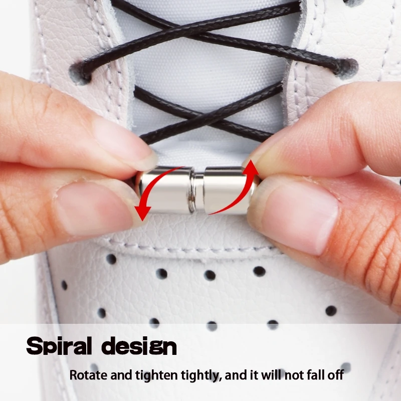 Swivel Buckle Shoelaces New upgrade easy installation Automatic Laces Without ties Thick Rope Sneakers Shoelace Shoe Accessories