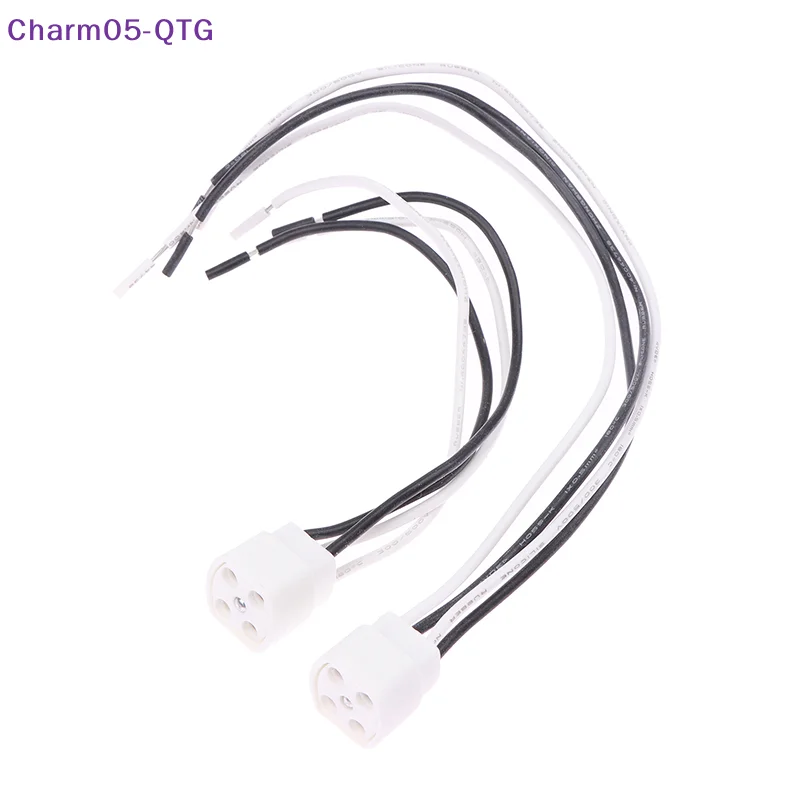 

ГОРЯЧИЙ! Патрон лампы G10Q с длинным кабелем длиной 15/25 см, кольцевая вилка лампы, 4 контакта, цоколь лампы, изоляционная трубка, цоколь лампы ультрафиолетового света