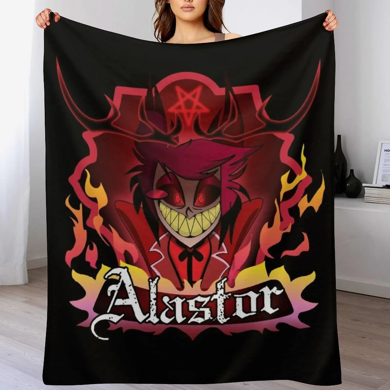 

alastor hotel Throw Blanket Custom Baby Beach Blankets