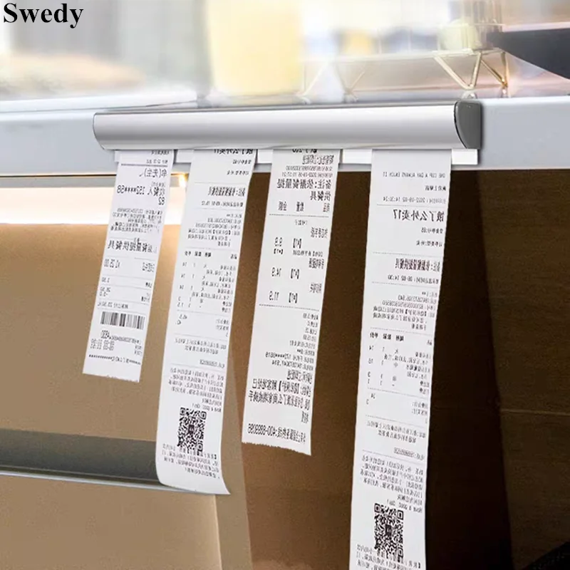 Restaurant Cafes Pubs Bars Bill Receipt Hanging Rack Ticket Clip Kitchen Slide Check Take-out Order Grabber Folder Holder Clip