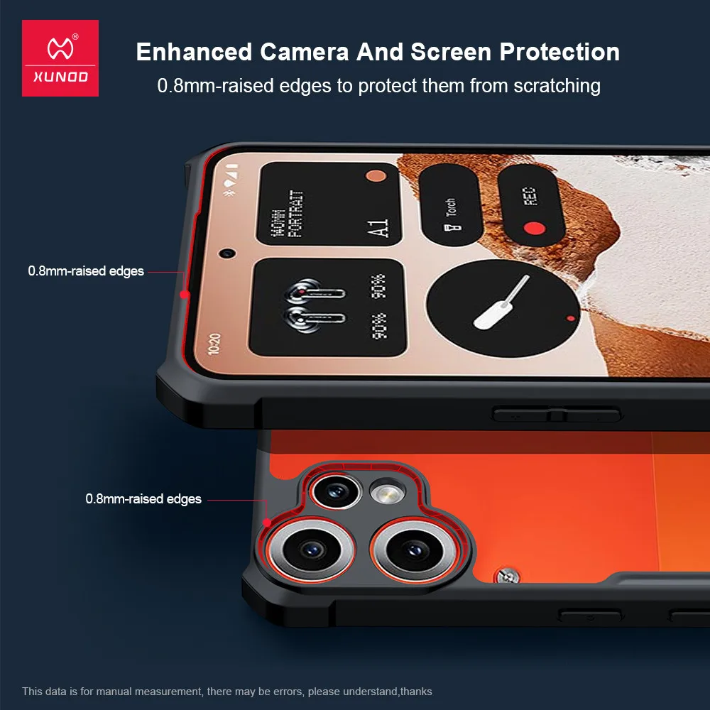 For Nothing CMF Phone 2 Pro Case XUNDD Shockproof Airbags Transparent Hard PC + TPU Protection Phone Cover