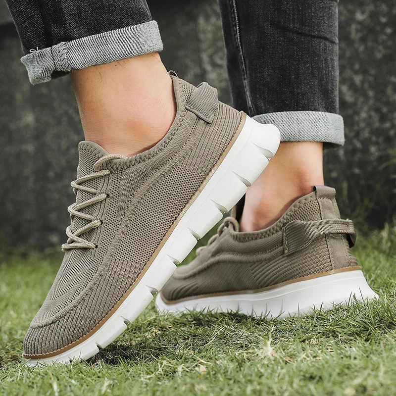 أحذية رجالية أحذية تنس كاجوال للرجال أحذية رياضية شبكية قابلة للتنفس خفيفة الوزن وغير قابلة للانزلاق أحذية بدون كعب مريحة أحذية قماشية للرجال #2