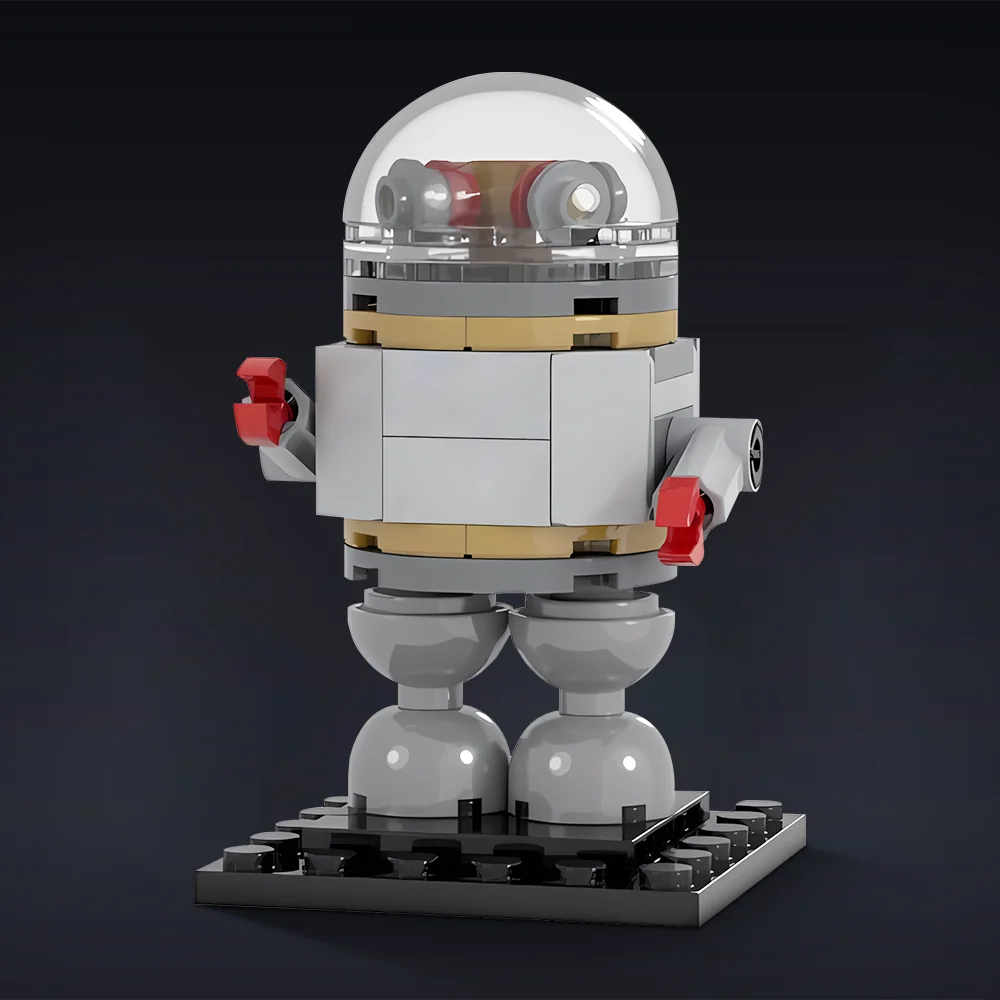 Moc filme retro robo blocos de construção modelo espaço proibido robots tijolos montado brinquedo para crianças presente