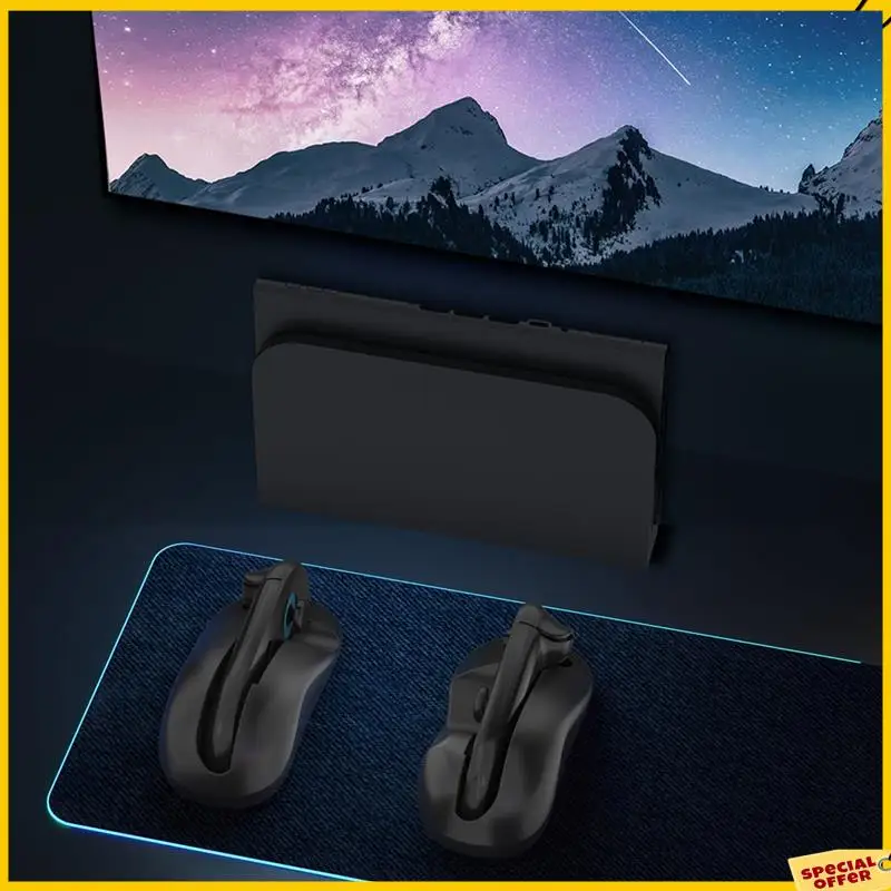 A24p experiência de jogo aprimorada com para nintenda switch mouse portátil mini esquerda + direita joy-con alça caso controlador