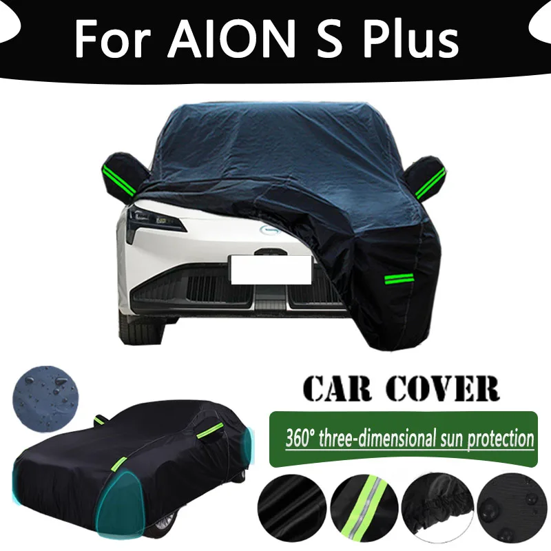 

For AION S Plus Outdoor Protection Full Car Cover Snow Covers Rainwater Sunshine Dustproof Scratches Car Cover