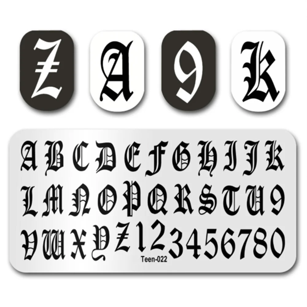 12*6Cm Stempelplaten Nail Art Stempelen Afdrukken Plaat Chinese Stijl/Snake/Fairies/Engels Letters roestvrij Afbeelding Stencils #1