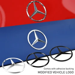 80MM Car Rear Trunk Decal Trunk Emblem Sticker Replacement  Accessories For Mercedes Benz A Class W177 / Part Code A1778170100