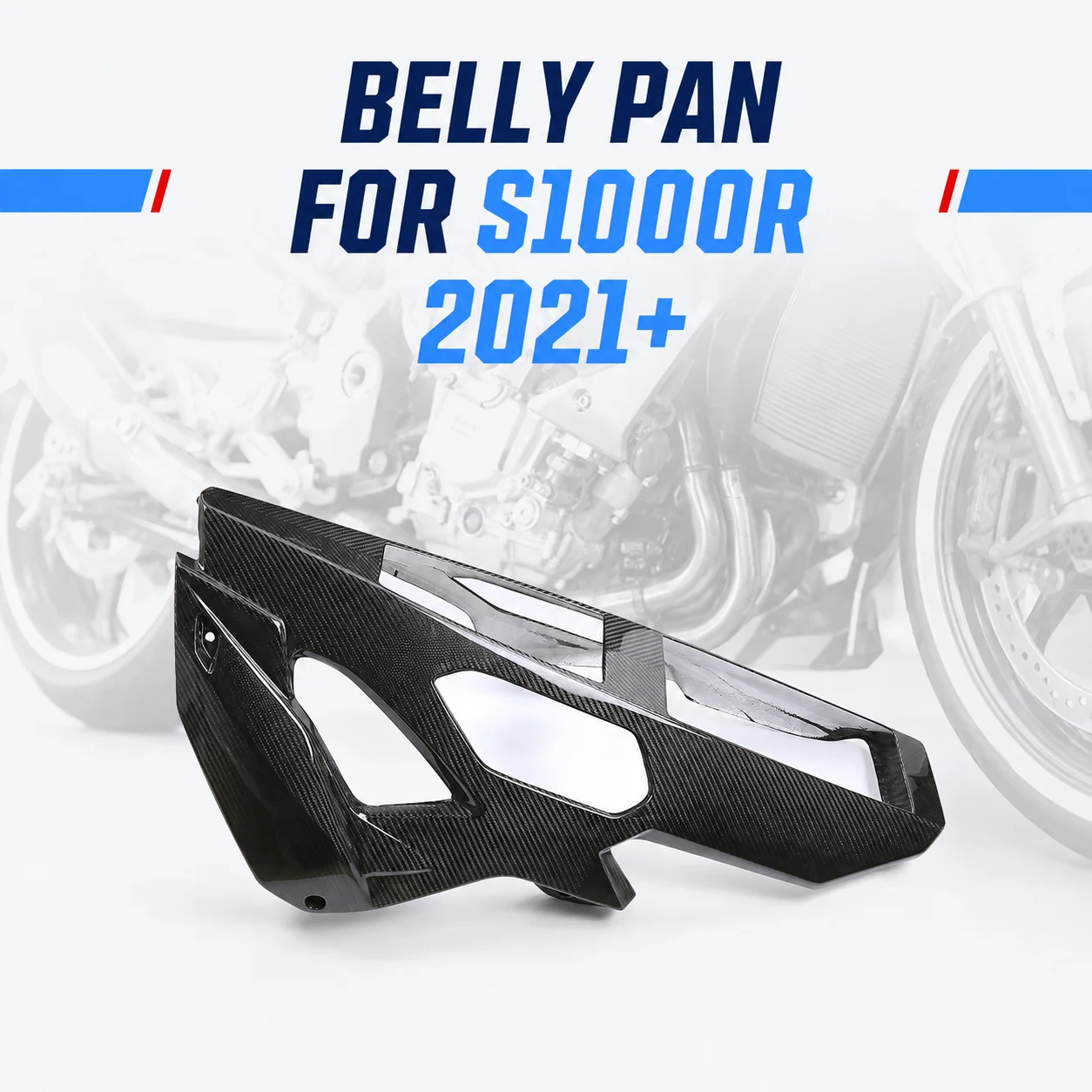 Belly Pan Lower Fairing Engine Spoiler Carbon Fiber Underbody Cover for BMW S1000R S1000 R 2021+ Motorcycle Accessories Parts