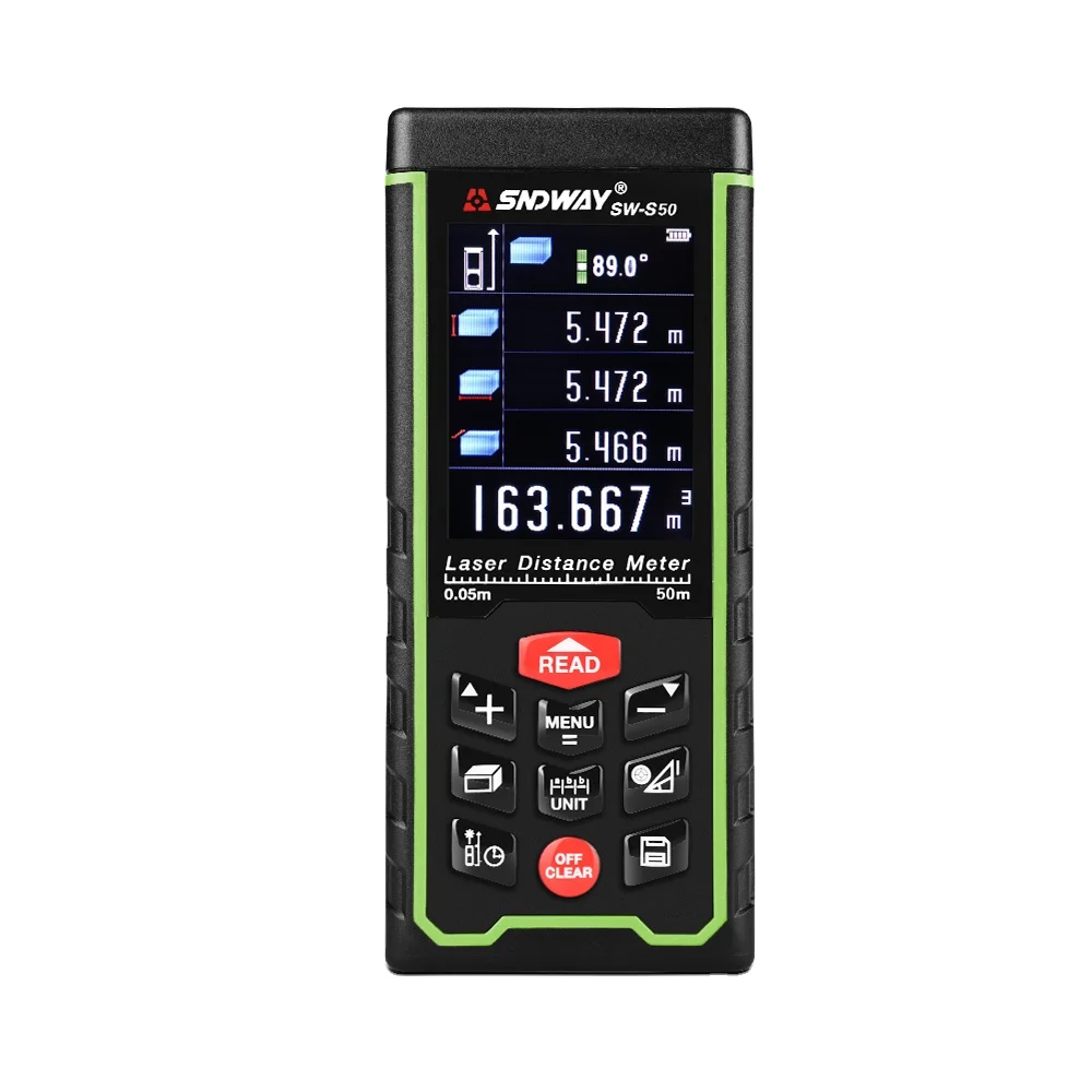 

# Hot Sales For SW-S50 USB Charge Laser Distance Meter Digital Laser Tape Measure