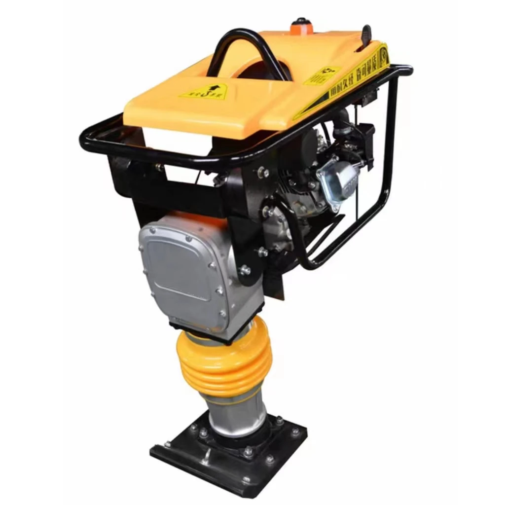 High Quality 220V 380V Vibrating Small Rammer Compactor Machine 3KW 14KN Jumping Stroke Sand Rammer Tamping Rammer