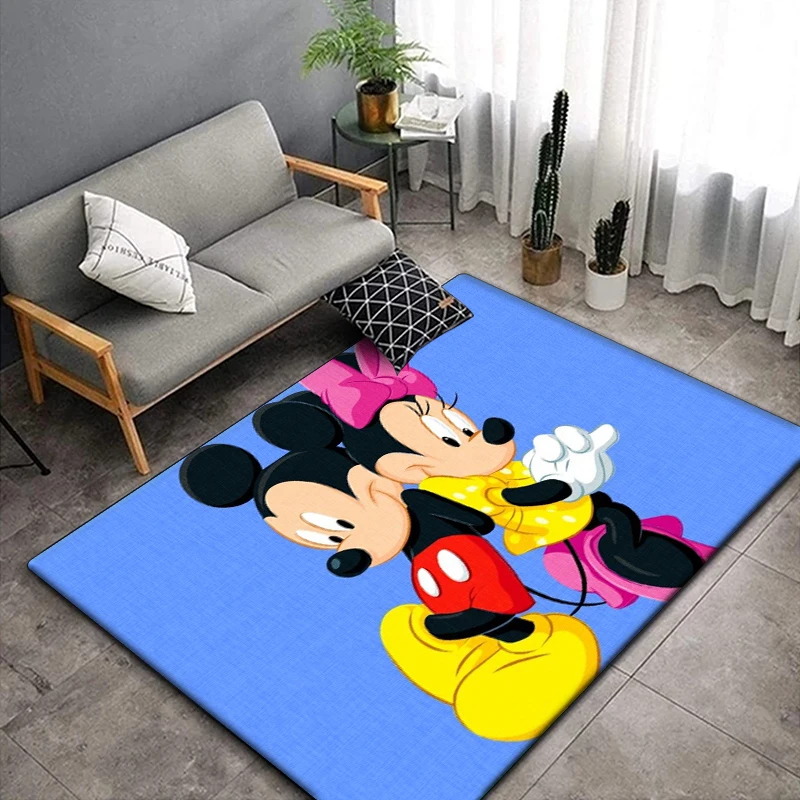 Mickey Teppiche Mode 3D-Druck Anime Teppiche Cartoon Wohnzimmer Schlafzimmer große Fläche weichen Teppich nach Hause Kinderzimmer Matte